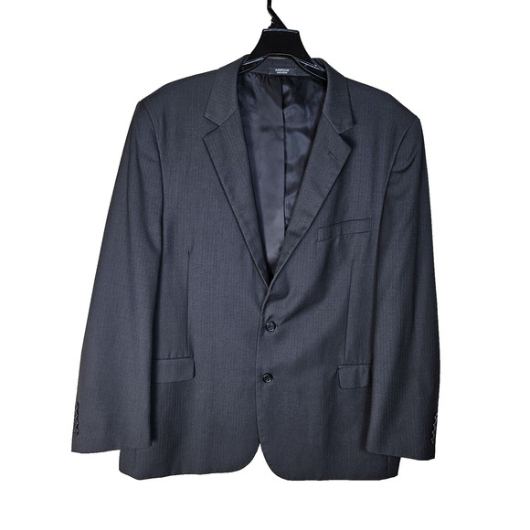 Arrow Blazer Suit Jacket Size 50R Business Charcoal Gray Work Blazer Lightweight - Picture 1 of 13